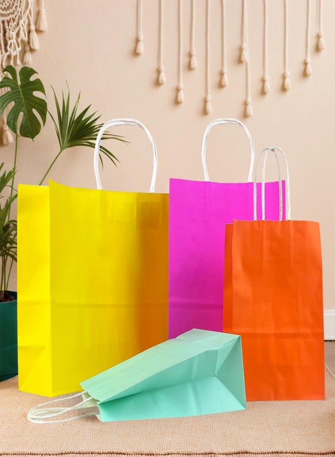 KEEPARTY 84 PCS Assorted Sizes Gift Bags with Handles 42 Gift Bags 4 Sizes 20 Colors 42 Tissue Papers 6 Color for Birthday Bridal Shower Christmas Party - Image 4